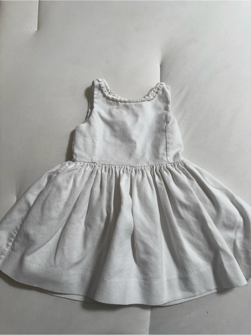 Polo Ralph Lauren Girl White Sleeveless Dress | 2T